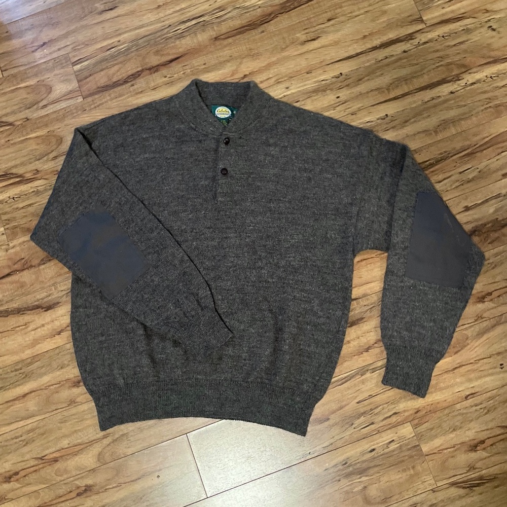 Vtg Cabela’s wool blend men’s pullover sweatshirt